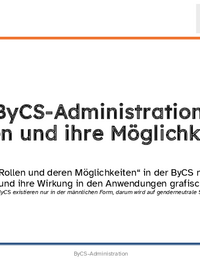 ByCS-Administration: Rollen und ihre Möglichkeiten (Stand Februar 2024)