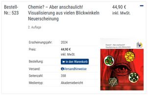 Ein Buch im Publikations-Verkauf auf der Homepage